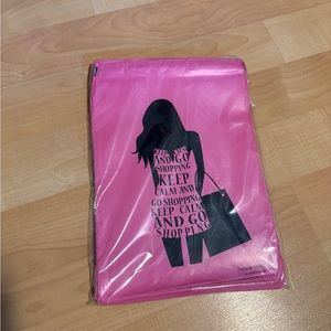 Keep Calm and Go Shopping Pink 10x13 Poly Mailers 100 Count